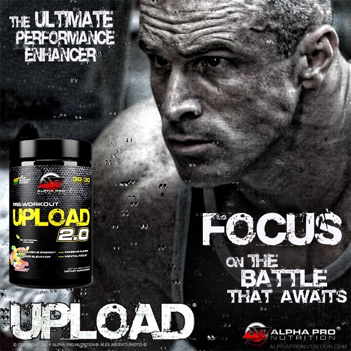 Pre Workout UPLOAD 2.0 Pump Citrulline Nitric Oxide Boost Ashwaghanda ALPHA PRO