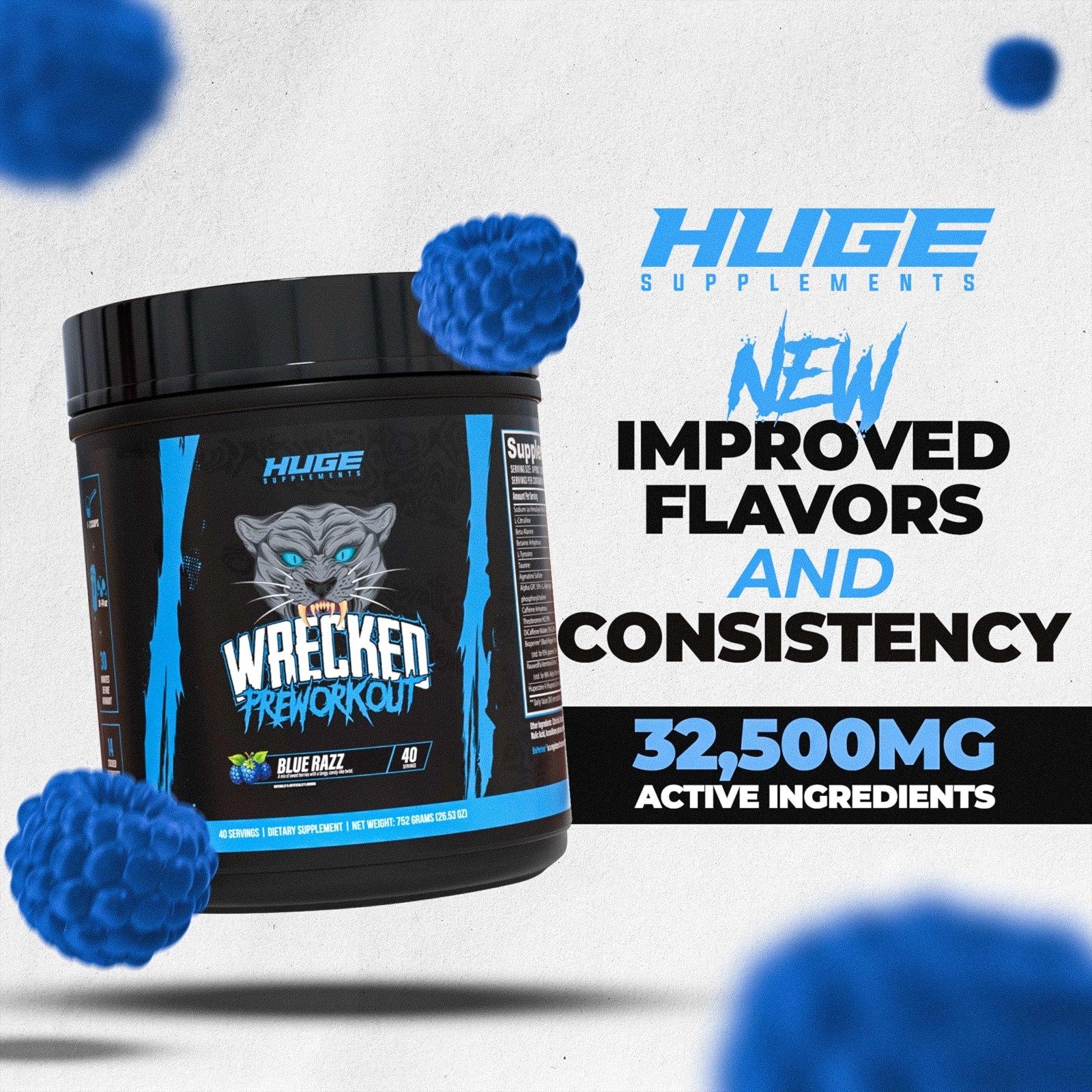 Advanced Pre Workout Powder – Boost Energy, Focus & Performance, 10g L-Citrullin
