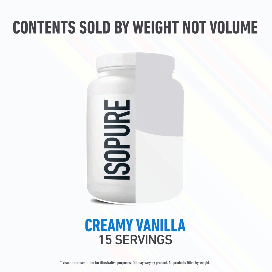 Isopure Zero Carb 100% Whey Protein Isolate Vanilla Protein Powder, 25g, 15 Sers