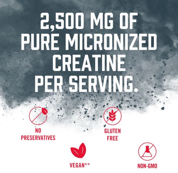 Biosteel Creatine Monohydrate Powder 72 Servings, 180g, Micronized for Muscle