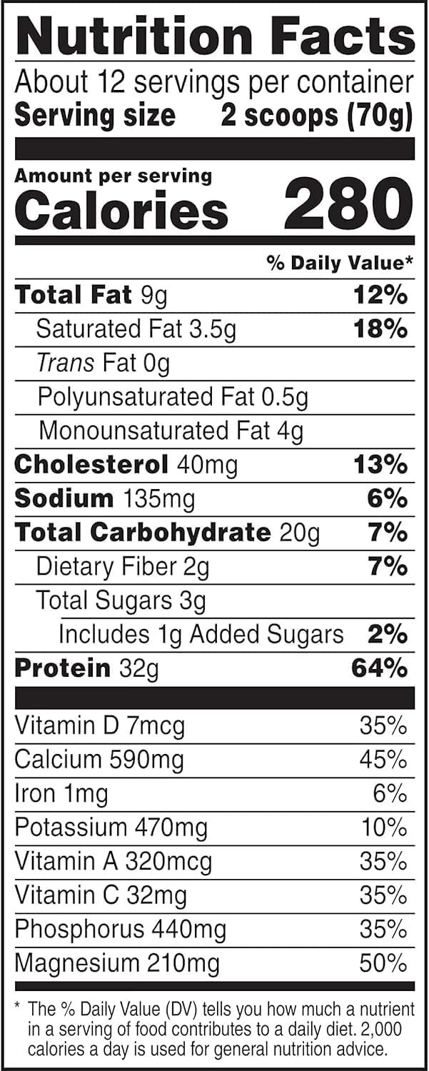 Chocolate Muscle Milk Genuine Protein – 32g Protein Powder for Muscle Building &