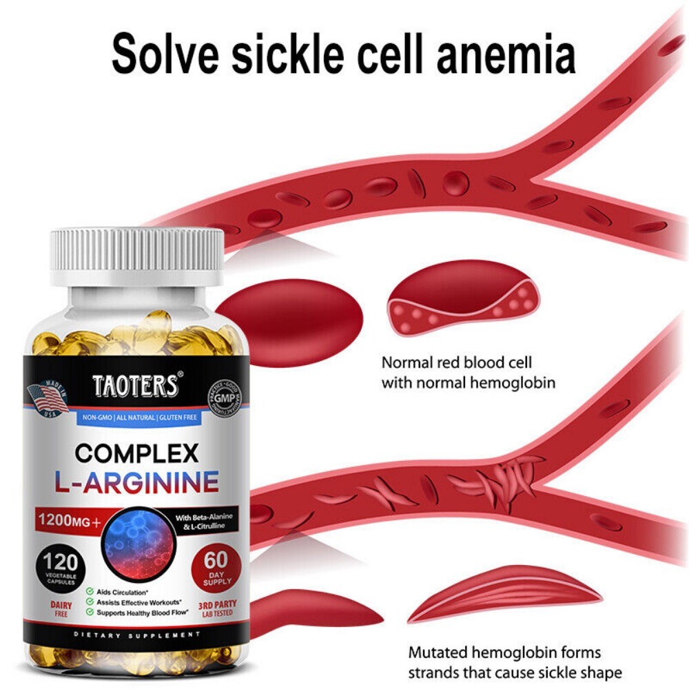 L-arginin 1200 mg, a super potent nitric oxide and blood circulation promoter