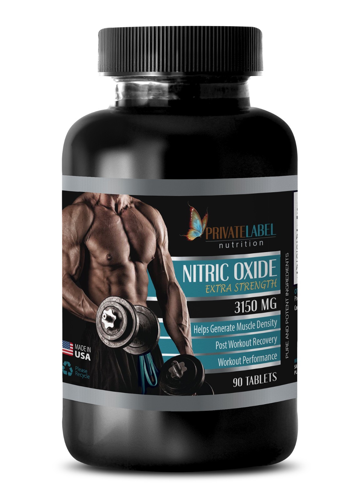 Nitric Oxide 3150mg Powder – Muscle Mass Supplements – 90 Tablets