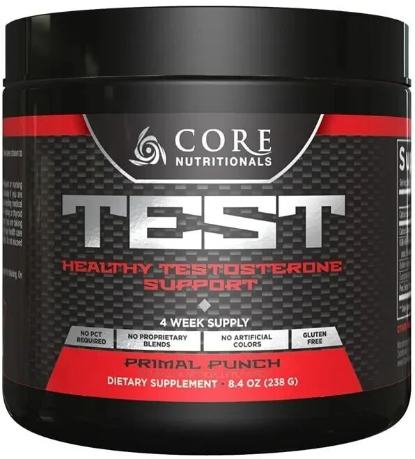 Core Nutritionals TEST – Male Hormone Booster 28 Servings – PRIMAL PUNCH