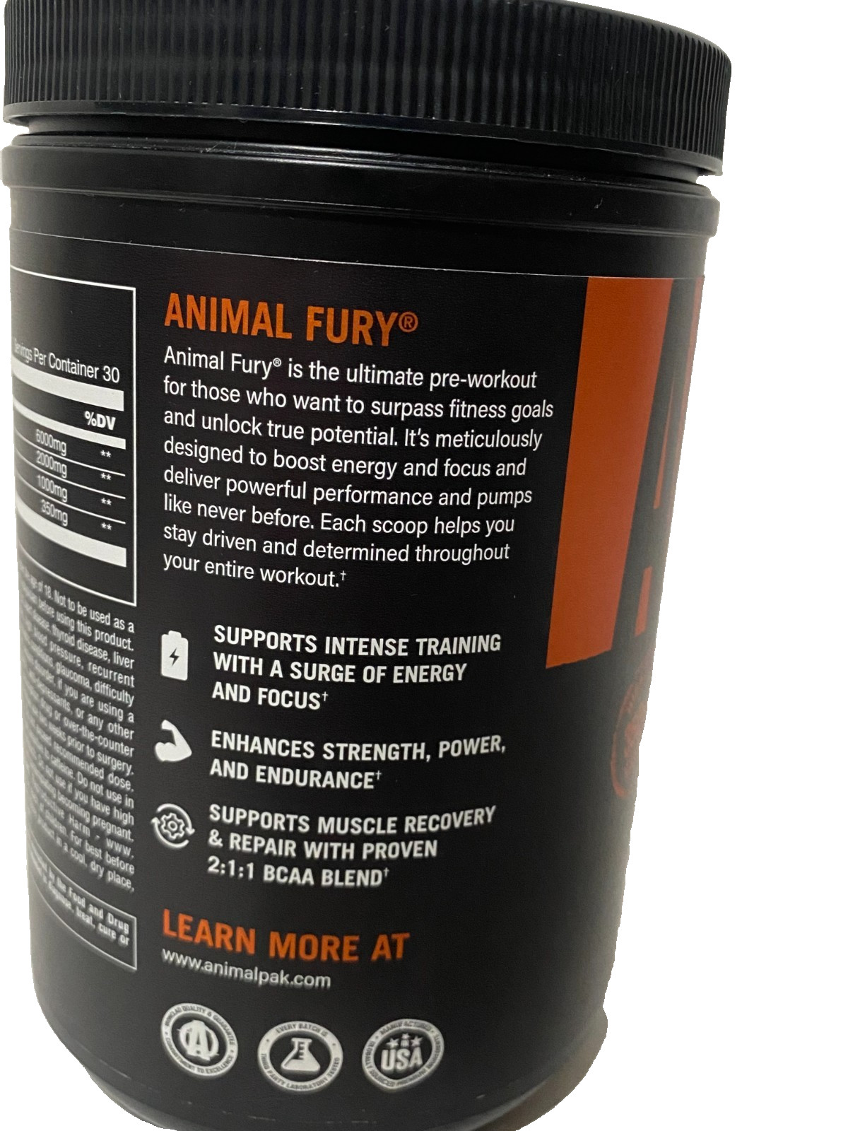 Fury® Essentials, Pre Workout, Blue Ice Pop Flavor 1.06lb (483g)