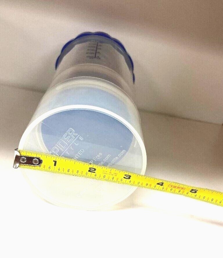 Spider BiG Fat Maxi Shaker Bottle Clear/Blue -Scale:25 oz (Cup HOLD: 30 oz)