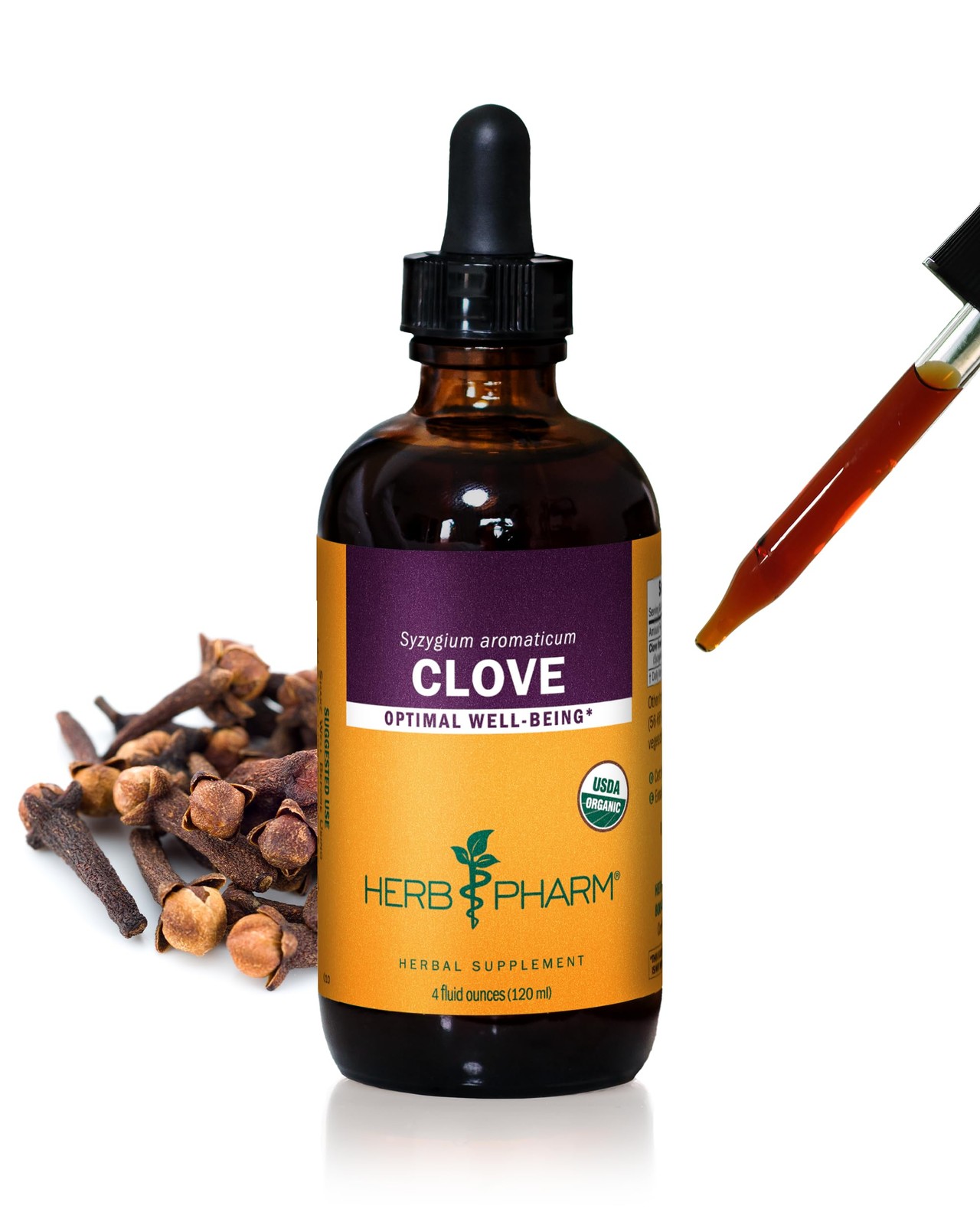 Herb Pharm Organic Clove Liquid Extract – 4 fl oz – Oral & Digestion Support