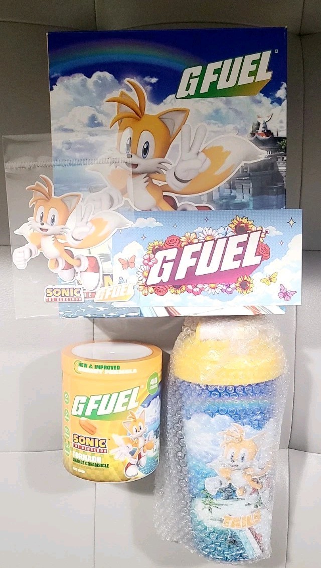 Limited Edition G Fuel Sonic the Hedgehog Tornado Collector’s Box