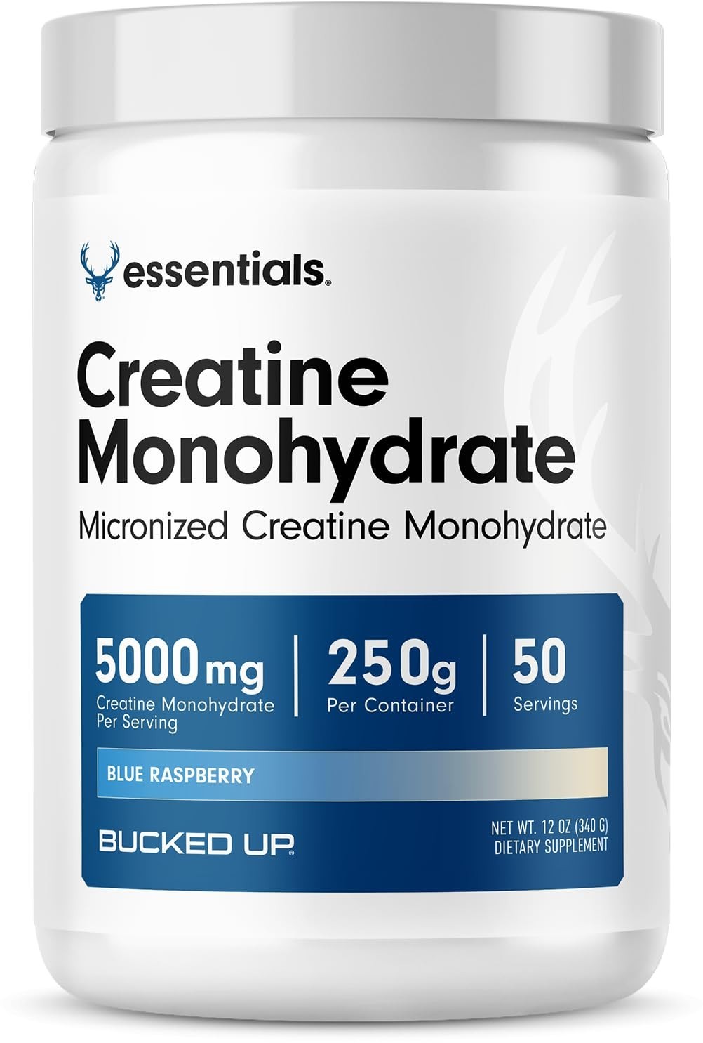 Blue Raspberry Creatine Monohydrate Powder – Easy Mix, Vegan, 5G/Serving, 50 Ser