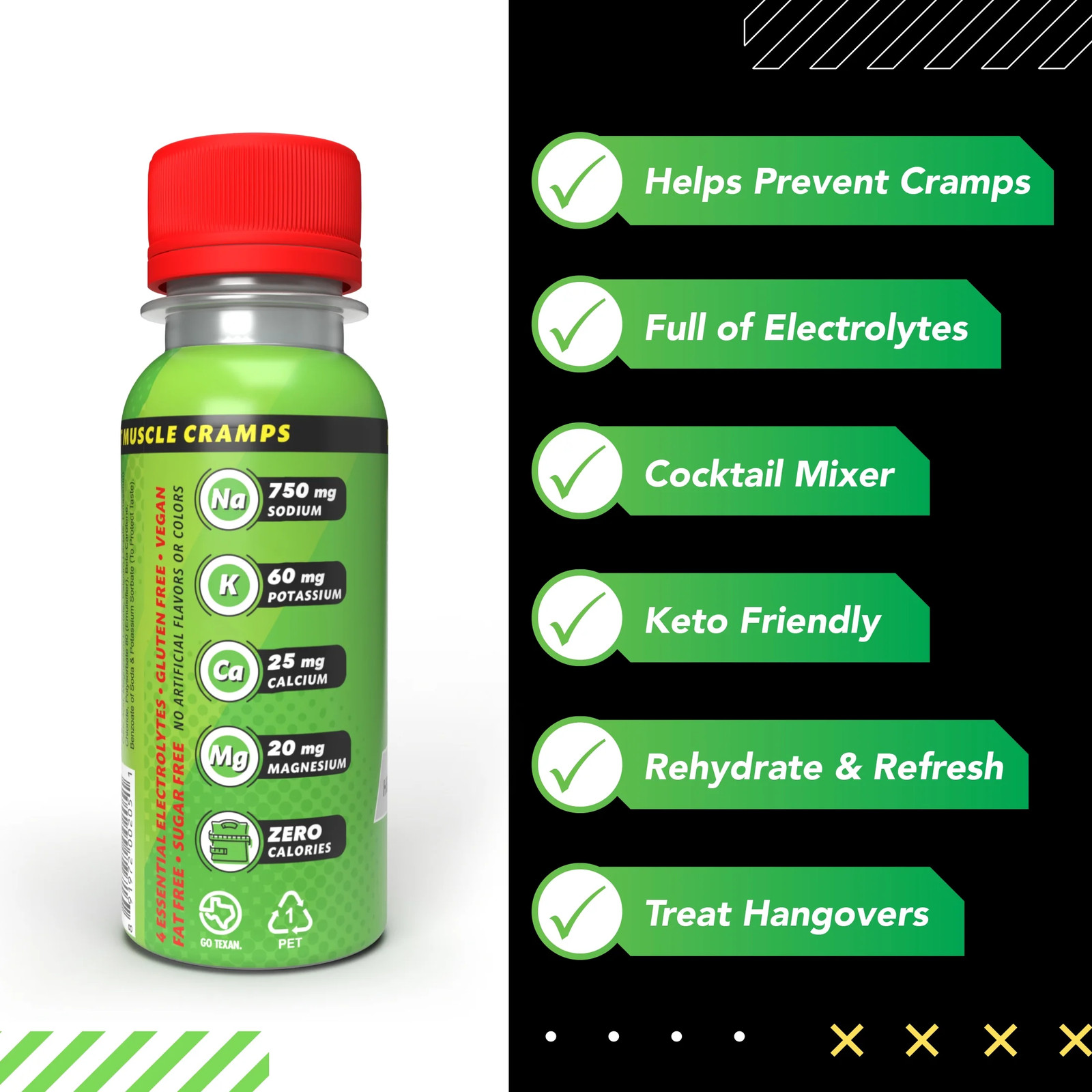 Bob’s Pickle Potion 3oz Sports Shot 12 . Electrolyte Cramp Relief Drink