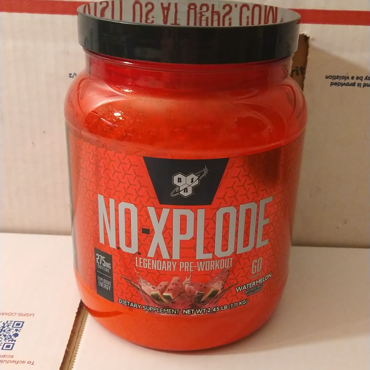 BSN N.O.-XPLODE Pre Workout Powder Energy Supplement Watermelon 60 Servings 2.45