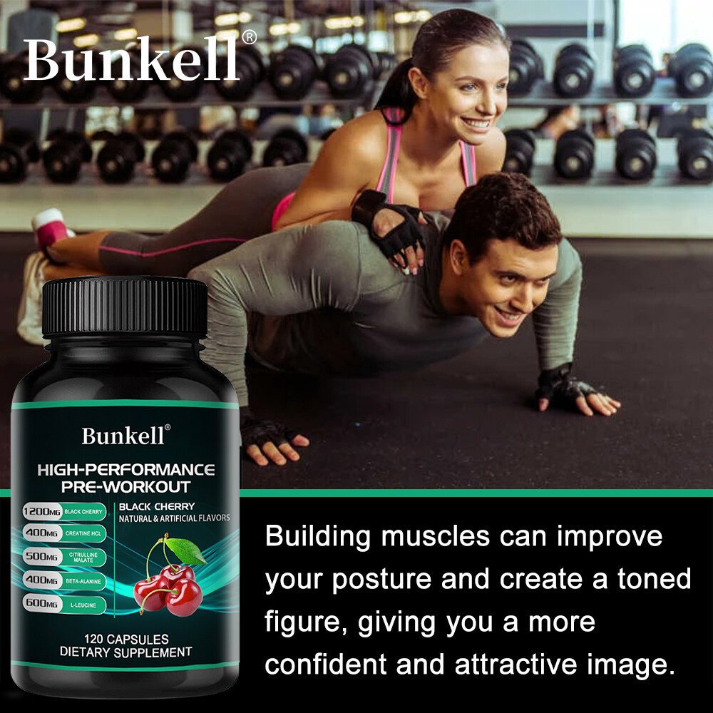 HIGH-PERFORMANCE PRE-WORKOUT BLACK CHERRY extract Capsules-muscle energy build