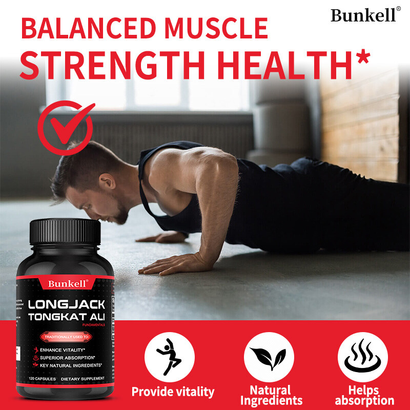 Longjack 500 mg | Longifolia Root Extract | 30/60/120 Capsules