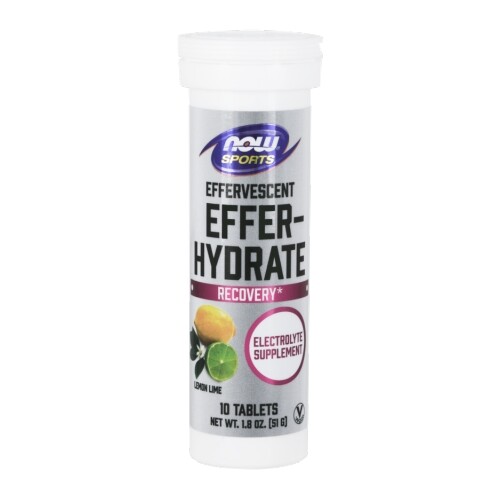 Effer-Hydrate Lemon Lime 10 Tabs by Now Foods