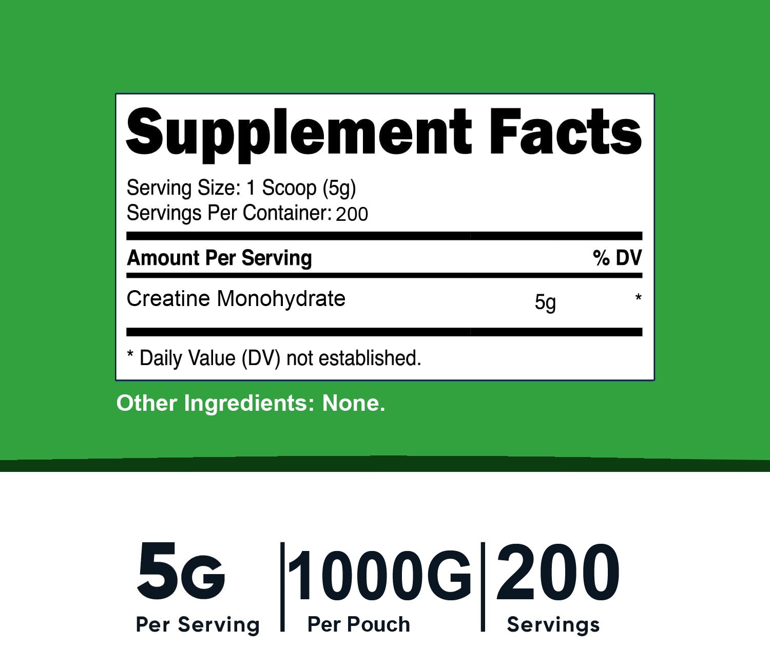 Creatine Monohydrate 100% Pure Powder 5000g (11 lb) Micronized by FDC NUTRITION