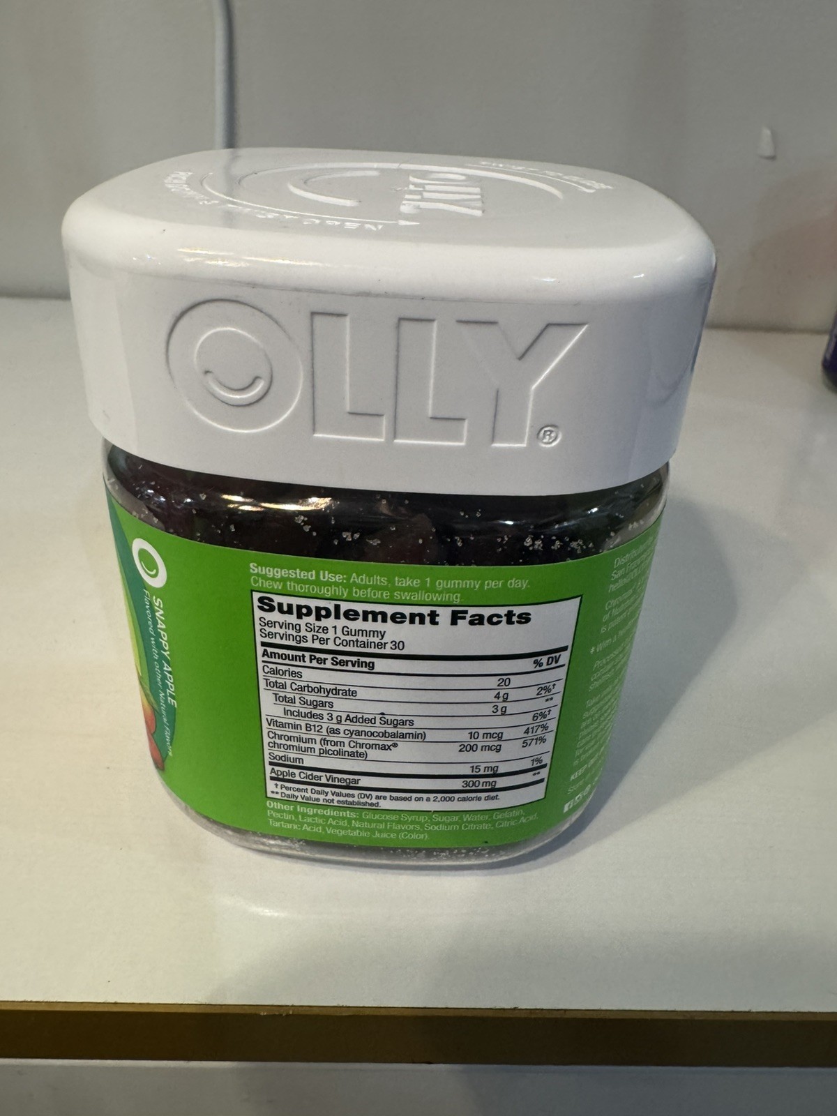 Olly Gummy Rings Metabolism Apple Cider Vinegar, 30 Count