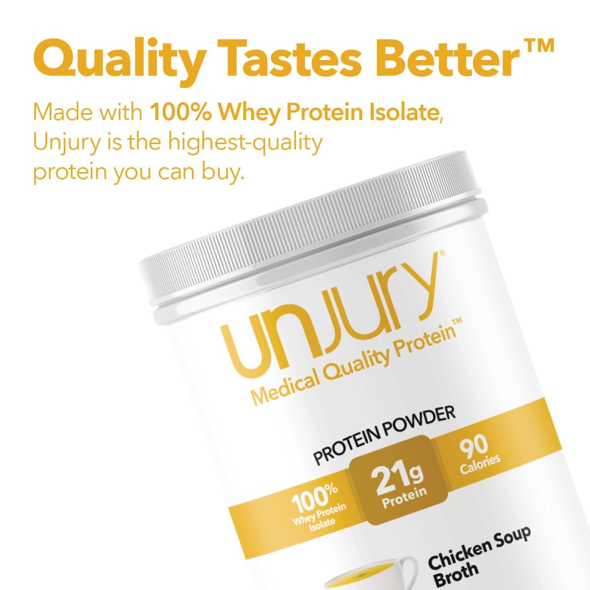Unjury Whey Protein Powder | Chicken Soup Flavored High Protein Soup | 21g 10…