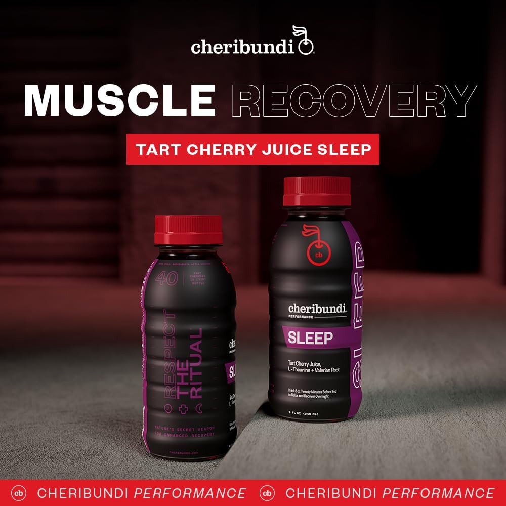 Cheribundi Tart Cherry Juice Sleep | 8 Fl Oz (Pack of 24), (8 Oz)