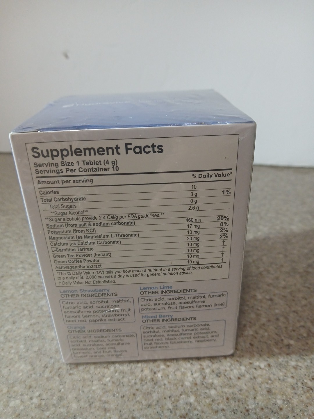 Hydravive Electrolyte Tablets Zero Sugar Hydration Drink 40 Ct. Mixed Flavors