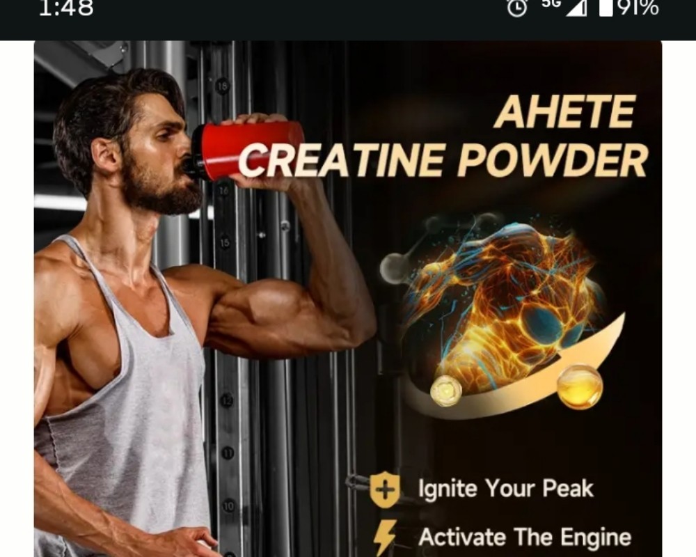 Creatine Monohydrate Powder Surgar Free 2 Pack 4 Month Supplyl Fast Absorbing