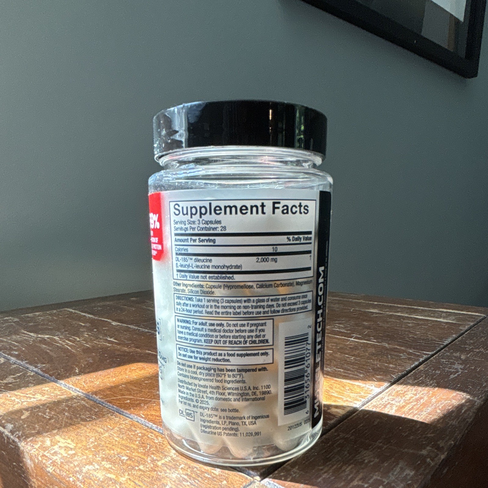 MuscleTech Muscle Peptide D.L-185 Capsules 84 Ct 2,000mg 28 Servings Vegan