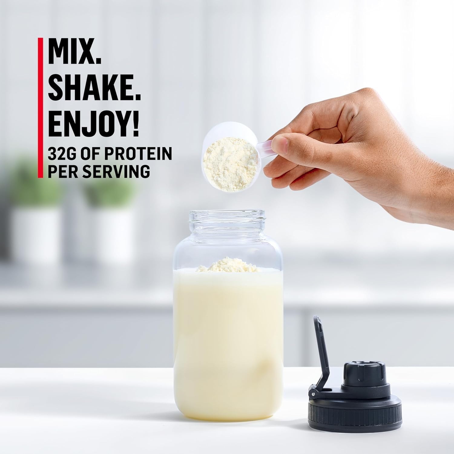 Muscle Milk Genuine Protein Powder, Vanilla Crème, 1.93 lb, 12 Servings
