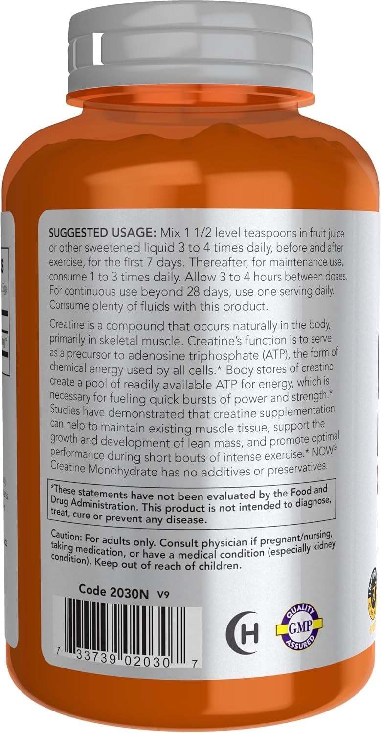 Creatine Monohydrate Powder 8-Ounce Mass Building Energy Production Muscle Fuel