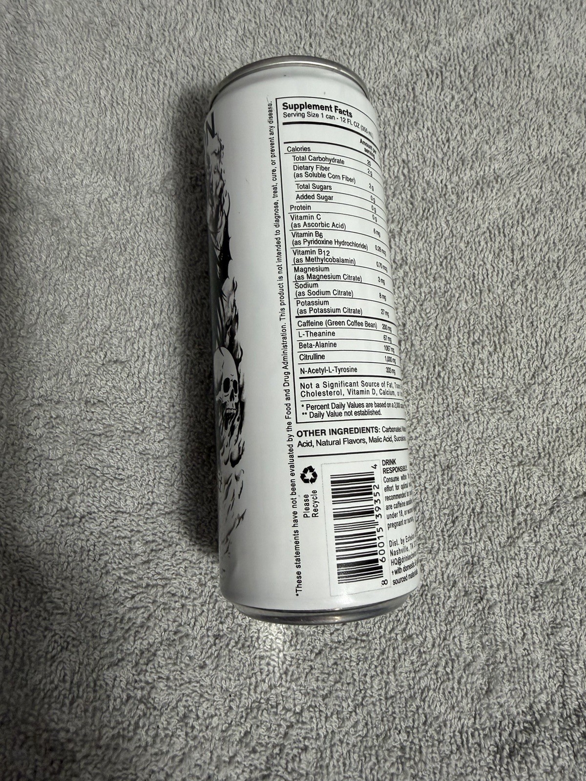 Echelon Goth Girl Spit White Phosphor Empty Can! Read That Again, No Cancels
