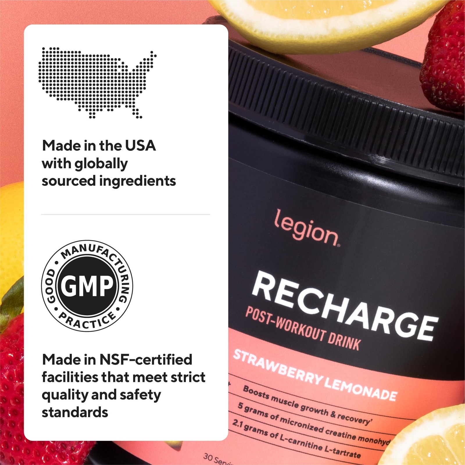Recharge Post Workout Supplement – All Natural Muscle Builder & Recovery Drin…