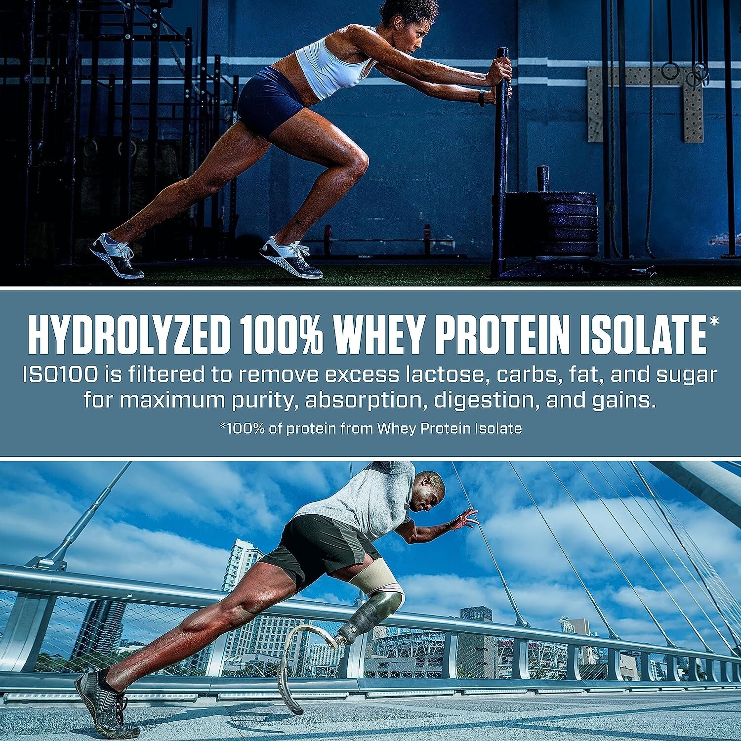Dymatize ISO100 Hydrolyzed Whey Isolate 25gProtein Powder Vanilla Protein 21.5oz