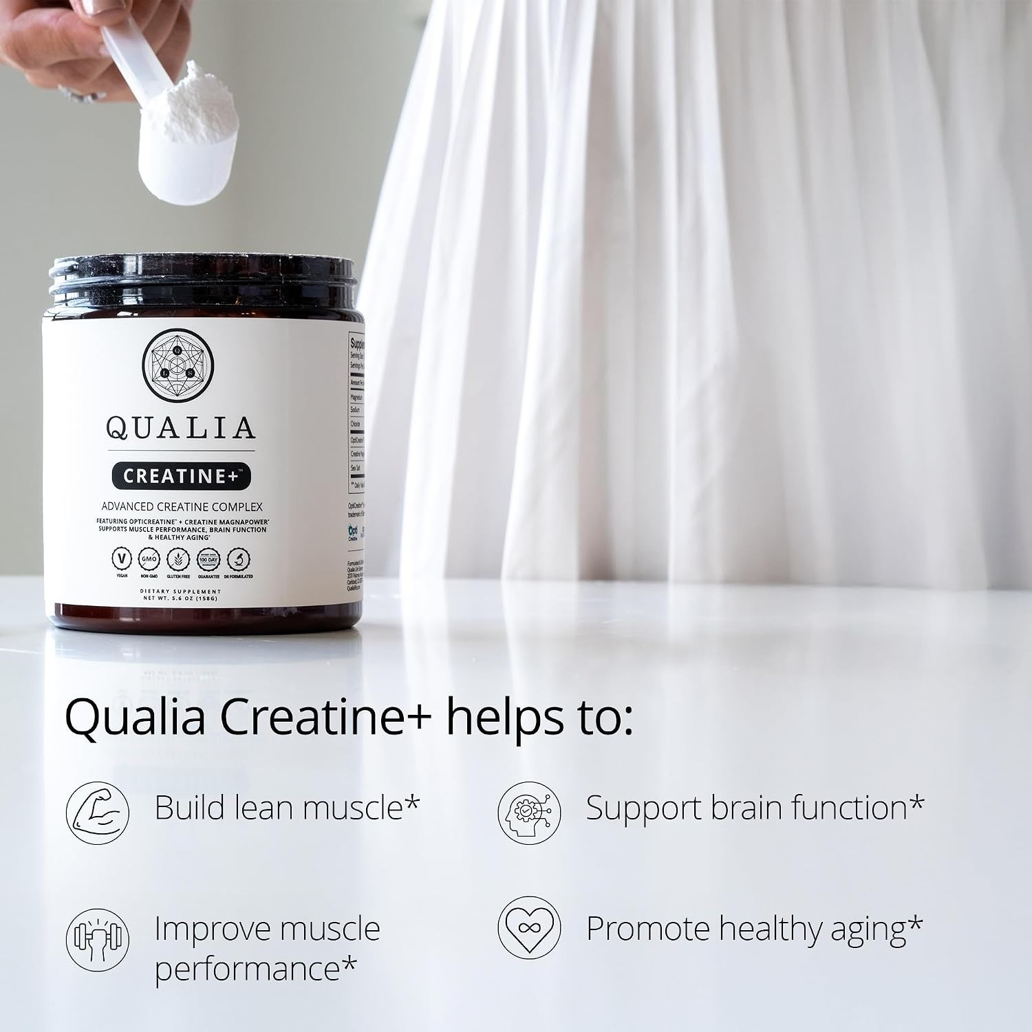 Qualia Creatine + Advanced Creatine Complex, 5.6 oz magnesium new 3/2028