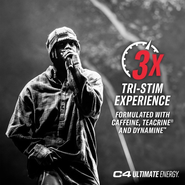 C4 Ultimate 300Mg Caffeine Sugar Free Energy Drink Fruit Punch Pre Workout Case