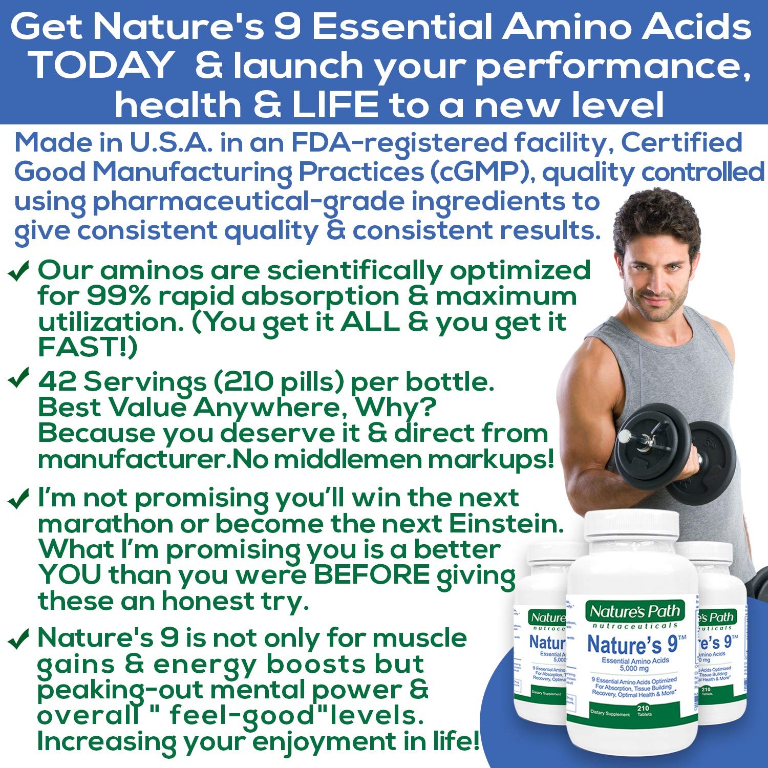 Essential Amino Acids EAA Supplement Complete Amino Acid Complex Pills BCAA +…