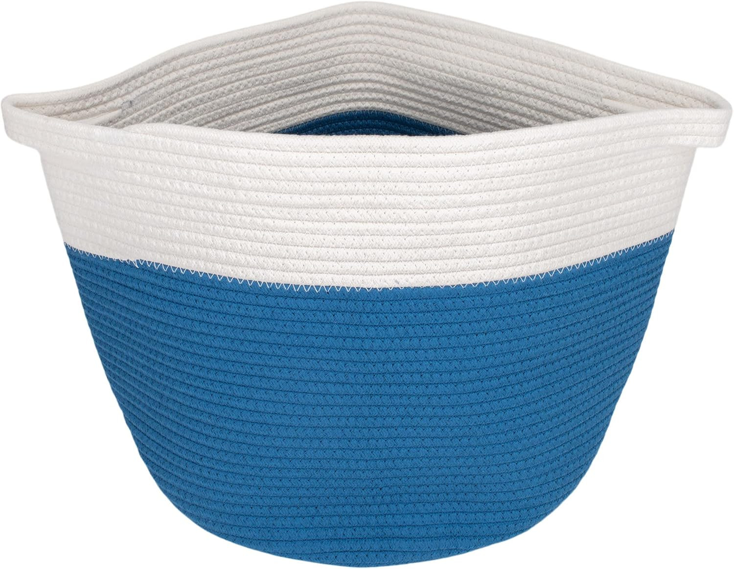 Nat & Jules 12 Inch Flexible Woven Fabric Storage Basket: Organize Your Home Off