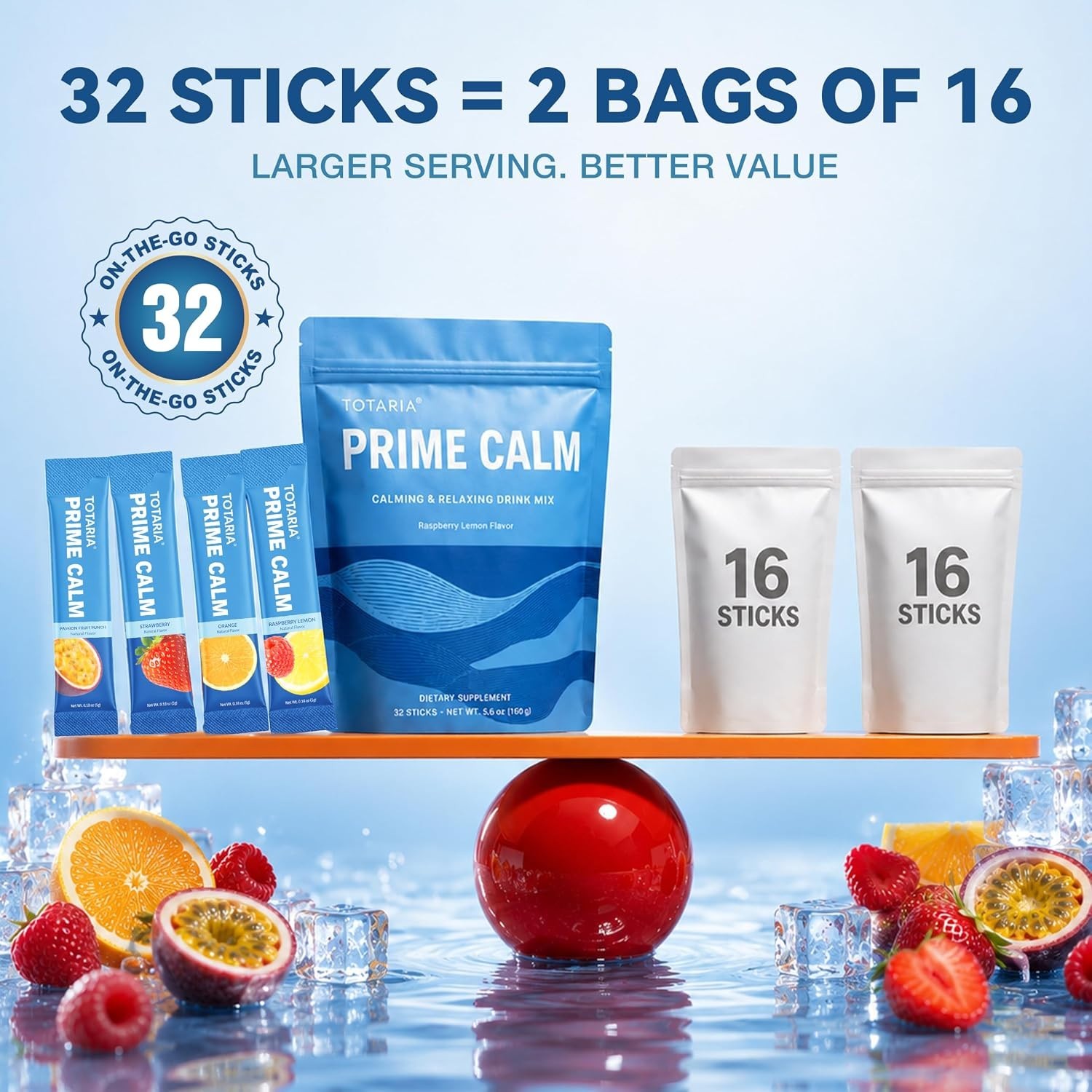 PrimeClam Drink Mix | Cortisol Reducer* Stress Mood & Sleep Aid with Magnesium