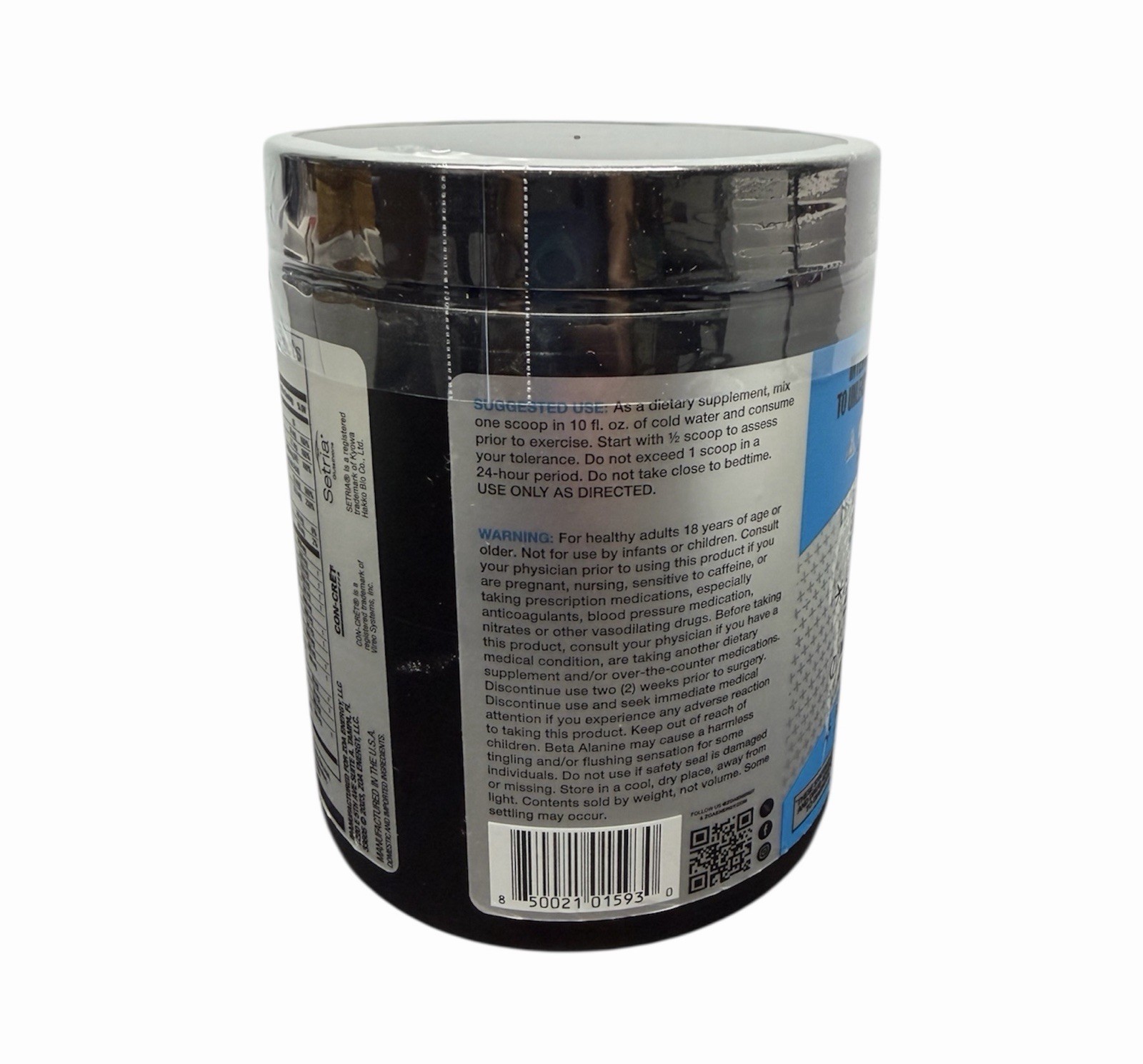2CT VARIETY PACK: ZOA+ Zero Sugar PRE-WORKOUT Powder NSF-CERTIFIED SPORT 13oz