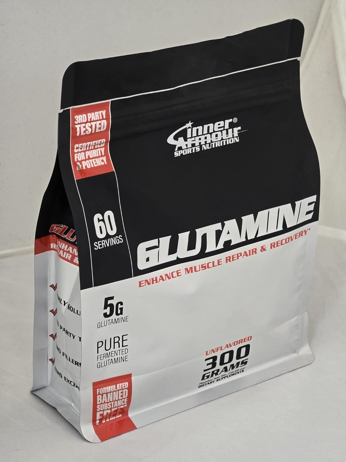 Inner Armour Pure Glutamine Powder – Post Workout Recovery – Muscle Growth – …