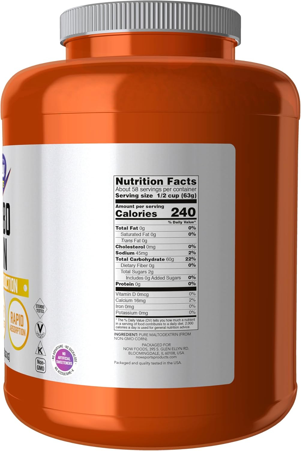 Sports Nutrition, Carbo Gain Powder (Maltodextrin), Rapid Absorption, Energy Pro