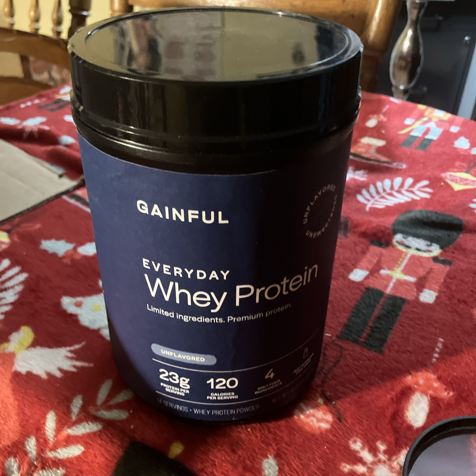 Gainful Everyday Whey Protein Powder, 14 Servings/13.9 oz, Unflavored, Exp. 1/27
