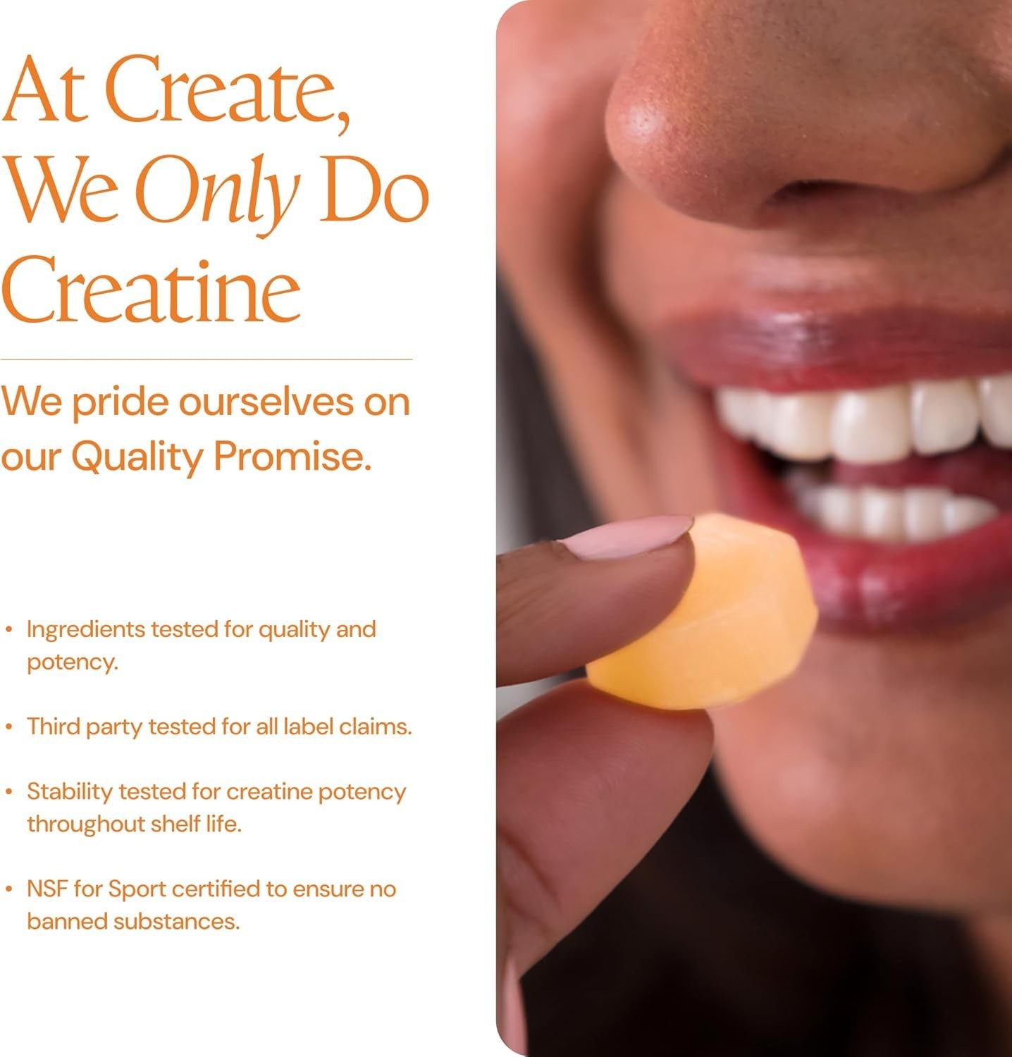 Non-Melting Creatine Gummies – 1.5g of Muscle Growth Power in Every Bite