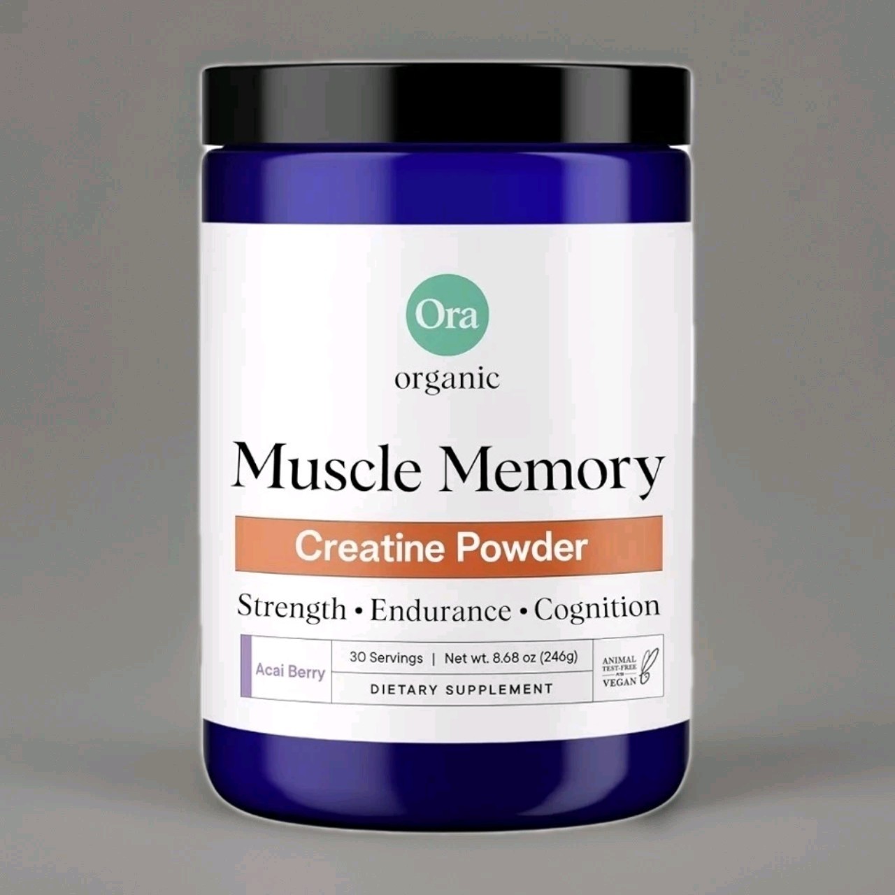 Ora Organic Creatine Monohydrate Powder, for Energy & Recovery, 30 Servings