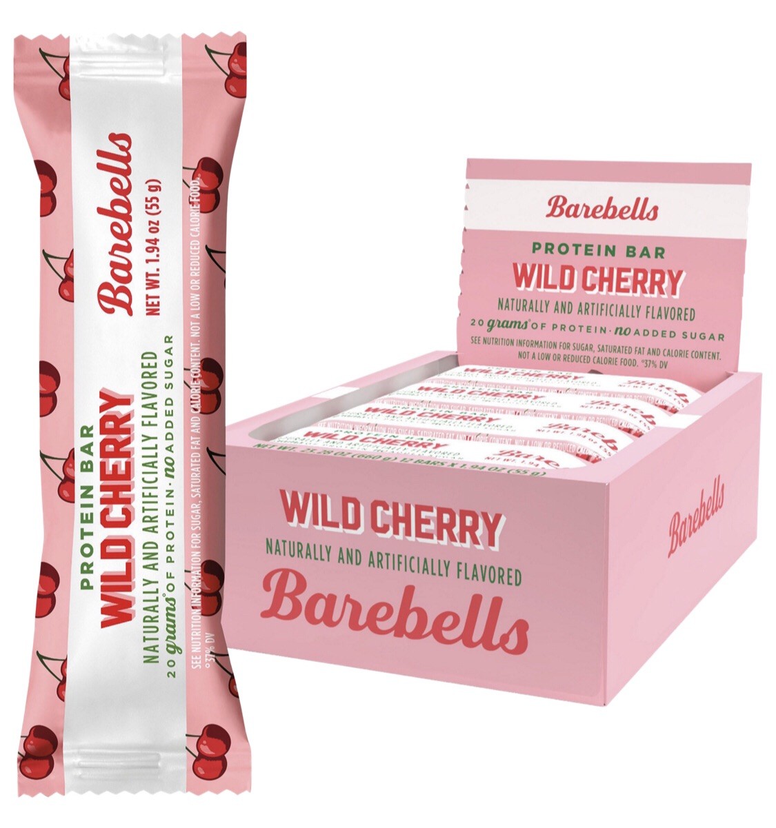 Barebells Protein Bar Wild Cherry 12 Bars Barebell Bars