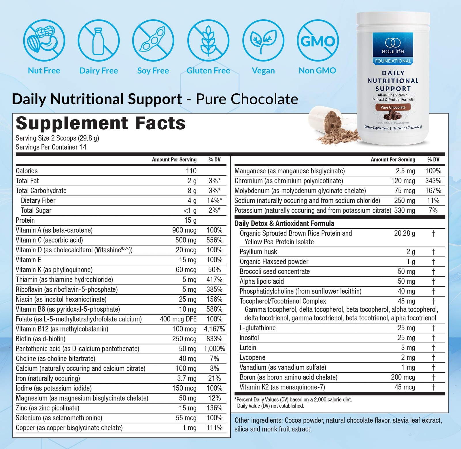 Equilife Daily Nutritional Support, All-in-One 14.7 Ounce (Pack of 1)