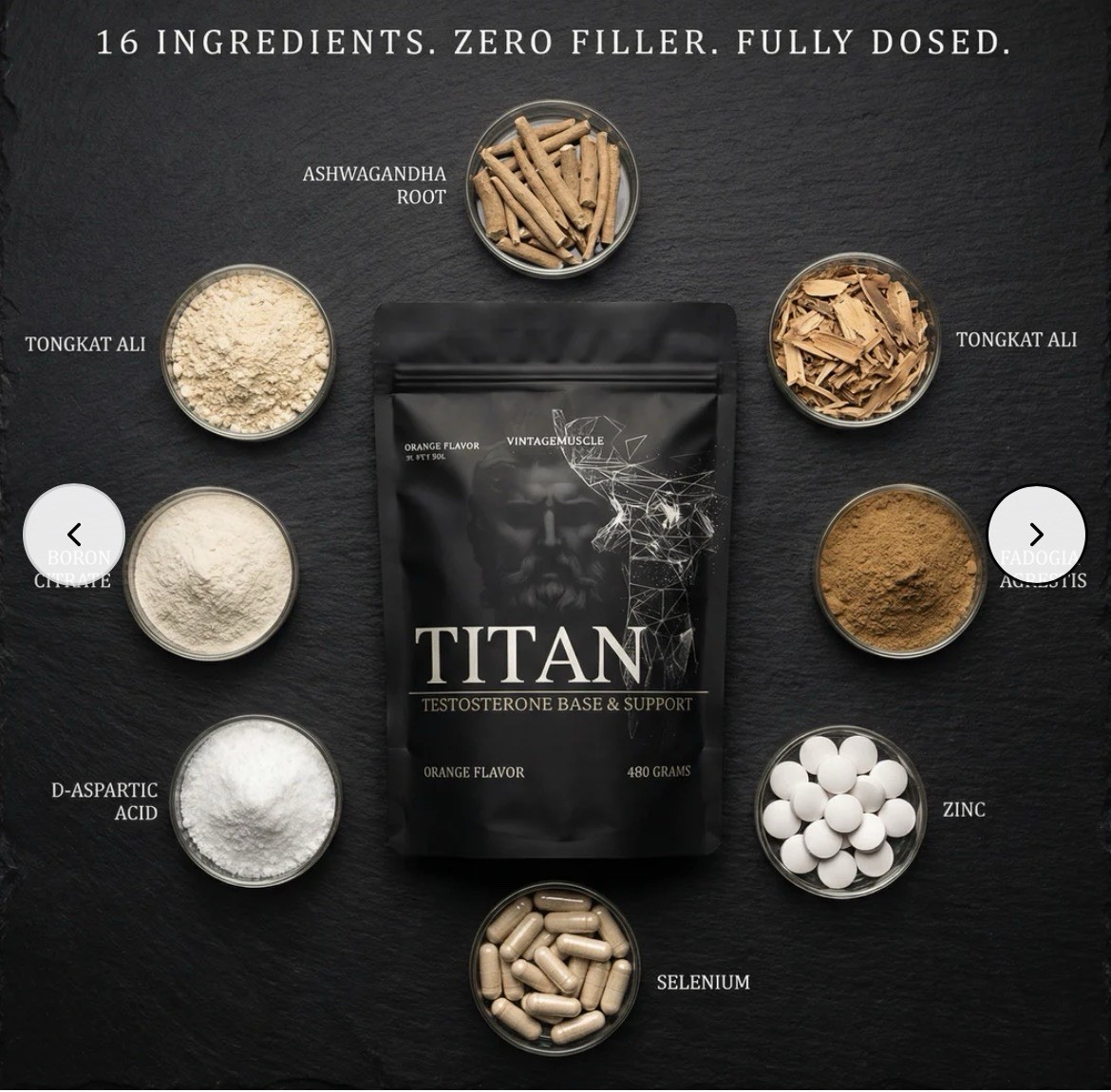 Titan🔱 Natty Test Base Blend 4 Optim. Strength/muscle Gains By Vintage Muscle💪