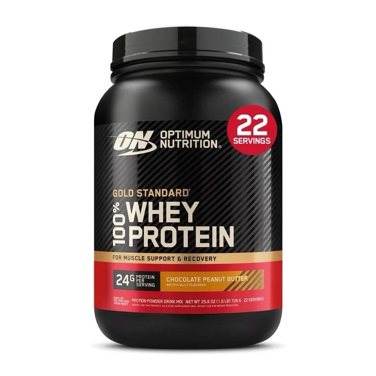 Optimum Nutrition Gold Standard Whey, Choc Peanut Butter 1.6 lb 22 Serv.!!!