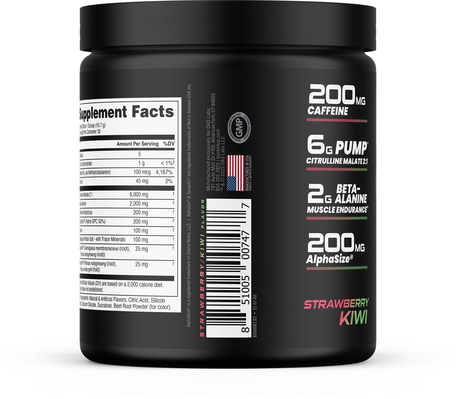 Pre Workout – Best Tasting – 6 Grams Citrulline, 2 Grams Beta Alanine Non Pro…