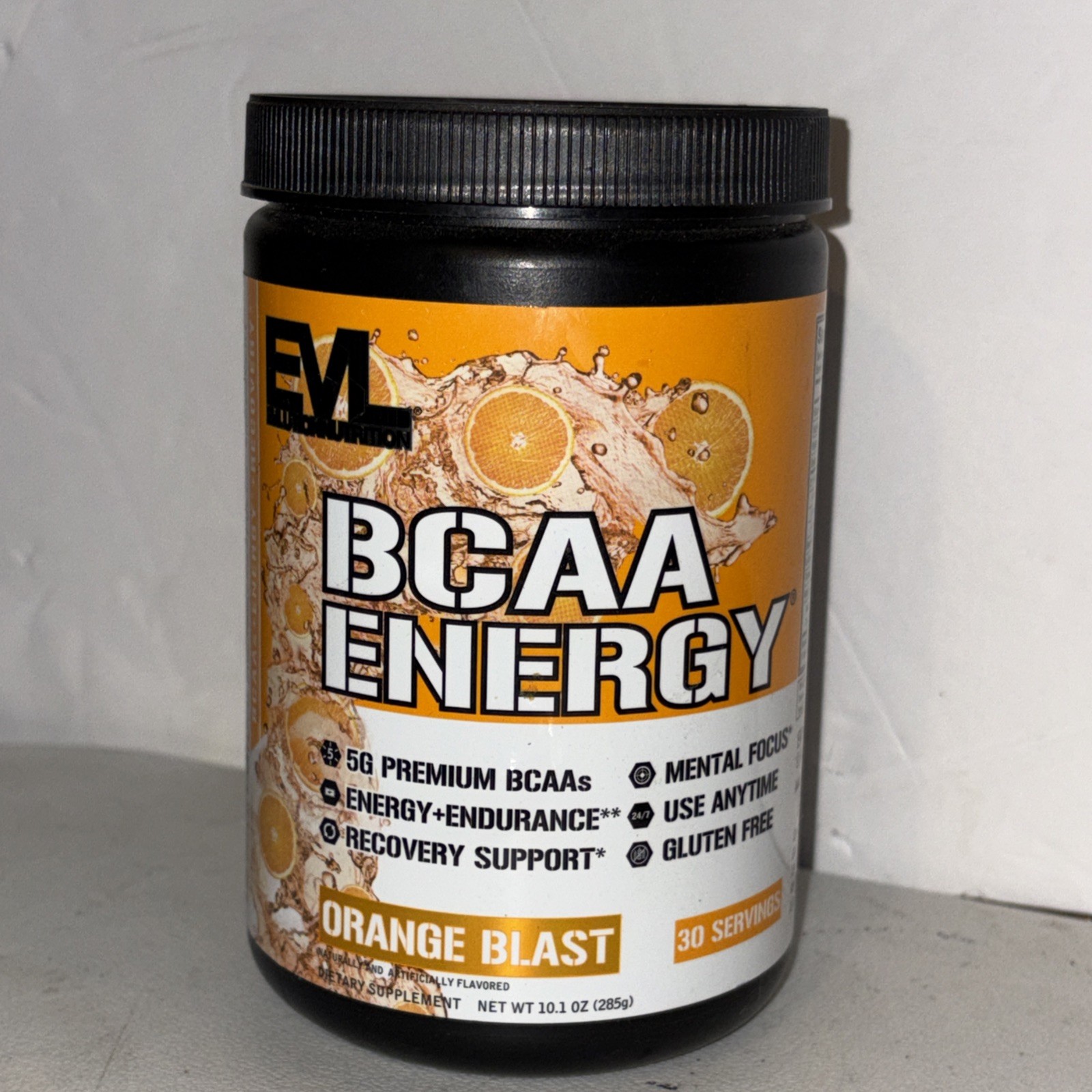 Evlution Nutrition BCAA Energy Recovery 30 Servings Orange Blast Exp6/26 Limited