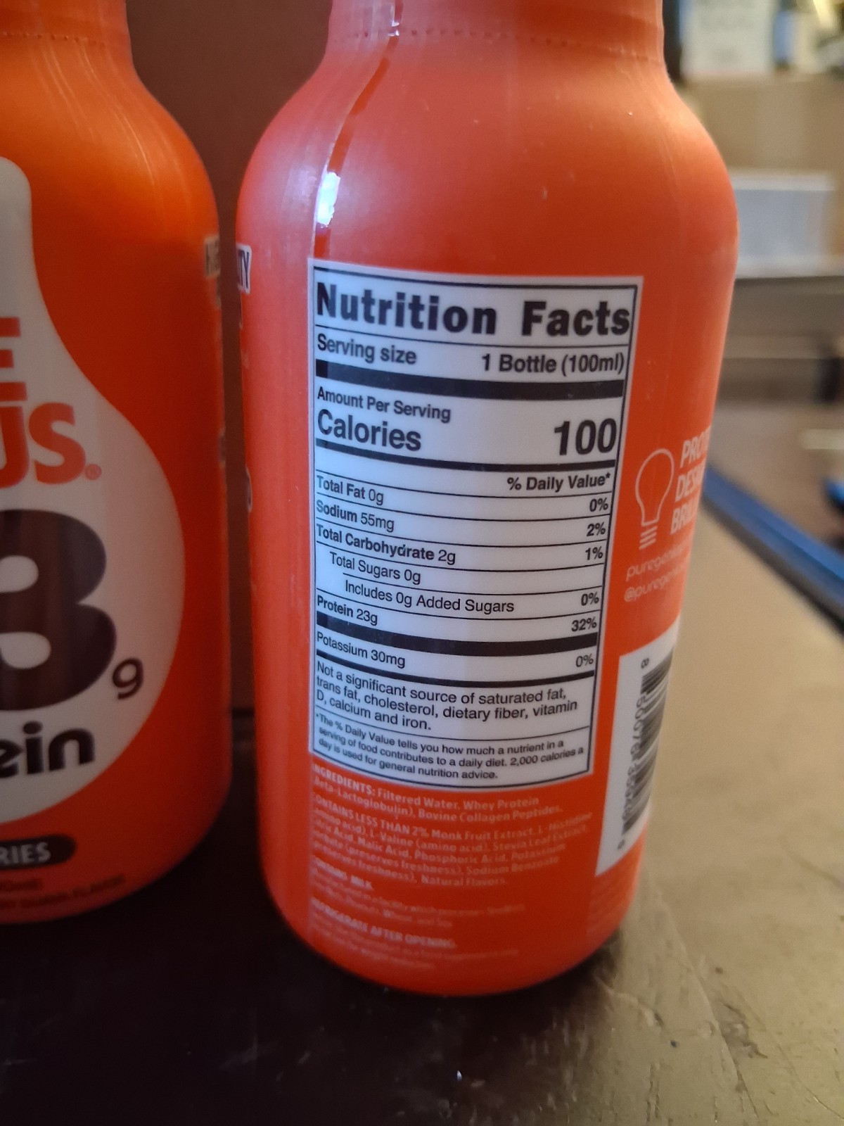 Pure Genuis 23g Protein Shot x24 Strawberry Guava