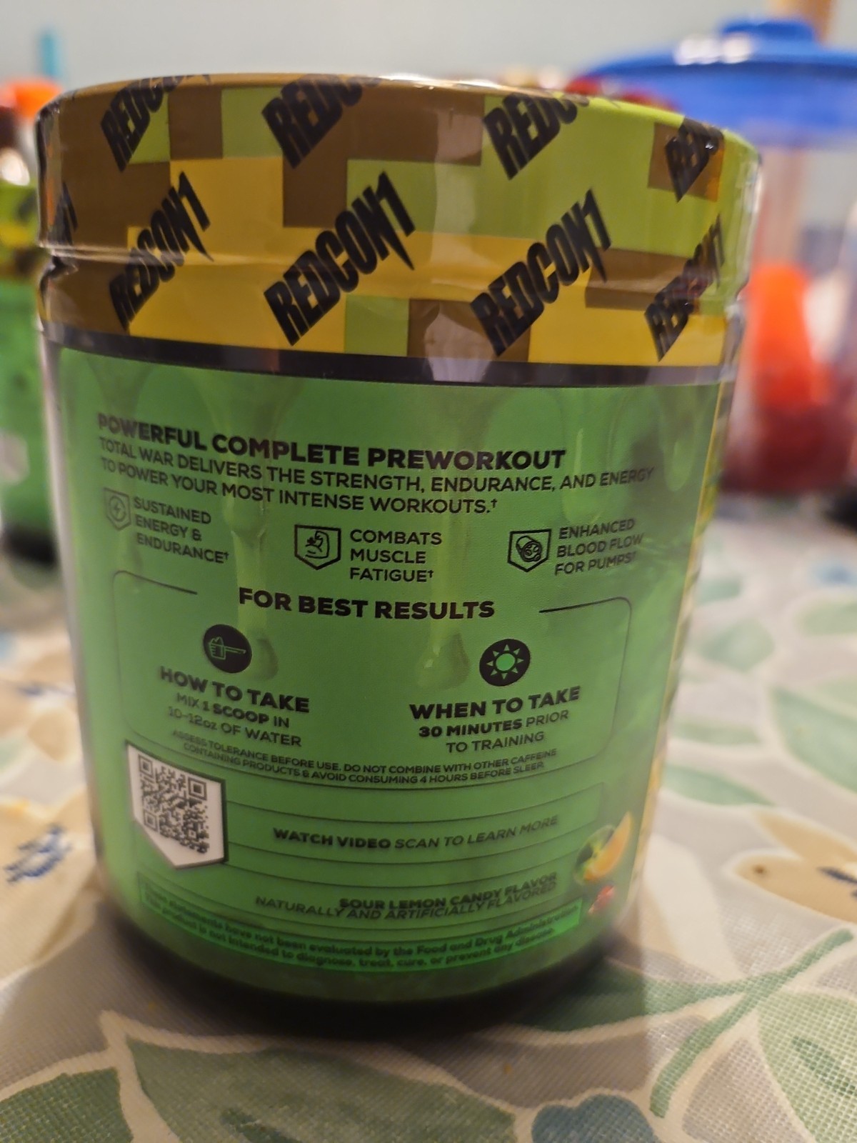 REDCON1 TOTAL WAR Pre Workout 30 Serving Toxic Twist 09/2028 EXP