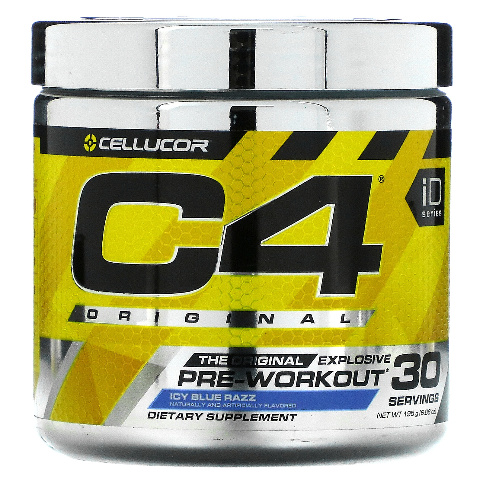 C4 Original Explosive, Pre-Workout, Icy Blue Razz, 6.88 oz (195 g)